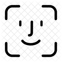 256x256 Face Id Icon Of Line Style