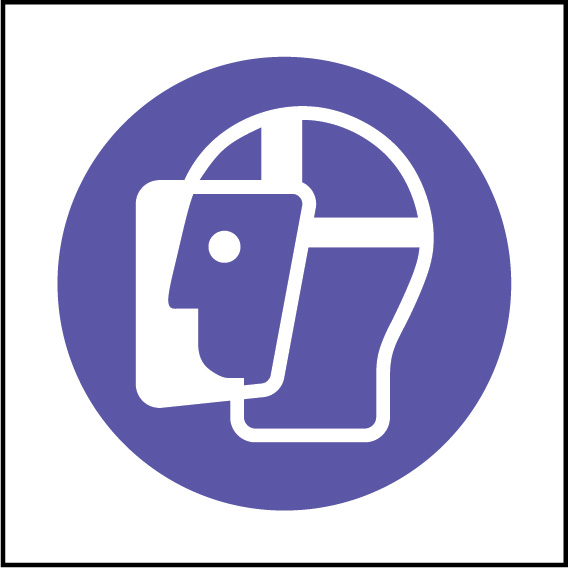 568x568 Wear Face Shield Icon Sign