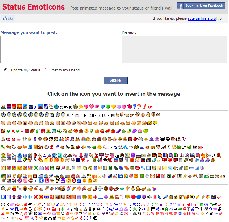 792x768 Facebook Status Emoticons Life Hacks Facebook Status Update