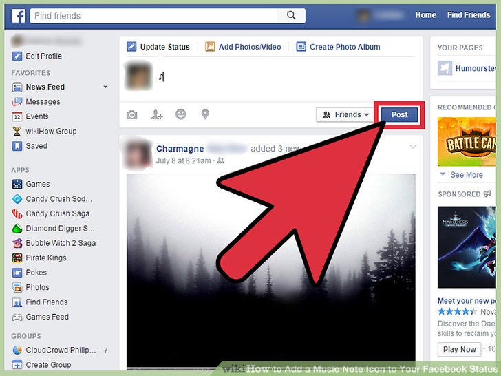 728x546 How To Add A Music Note Icon To Your Facebook Status Steps