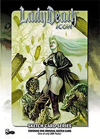 321x445 Lady Death Icon Factory Sealed Sketch Card Pack