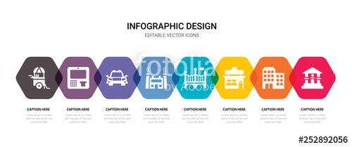 500x209 Simple Set Of Museum, Buildings, Store, Bridge Icons, Contains