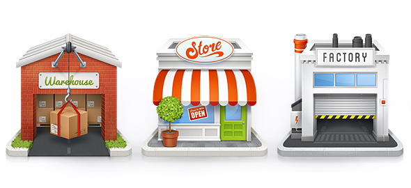 590x270 Buildings Icon Set Released For February