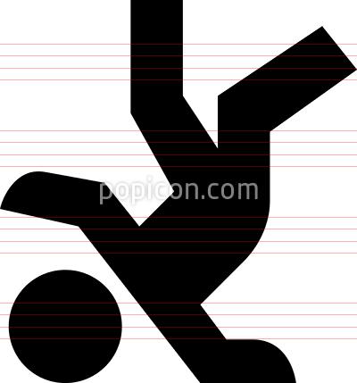 400x429 Fall Over Fail Vector Icon