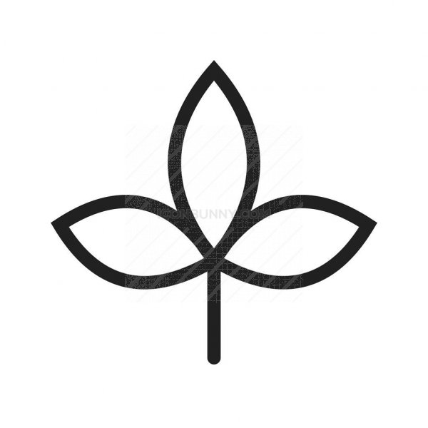 600x600 Autumn Leaf Line Icon