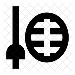 256x256 Fencing Icon Of Glyph Style