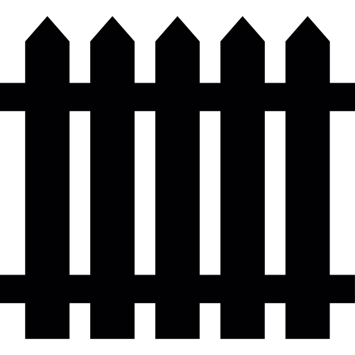 512x512 Fence Of Wood, Silhouette Icons Free Download