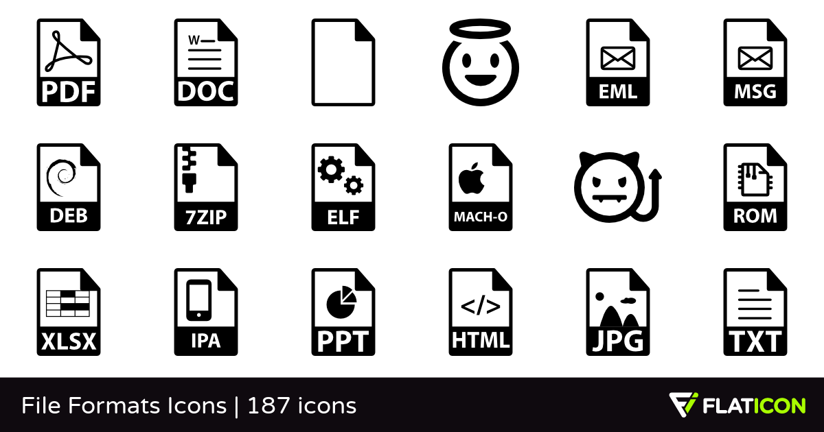 1200x630 Formats Icons Free Icons