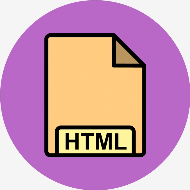 640x640 Vector Html Icon, File, Format, Format Png And Vector