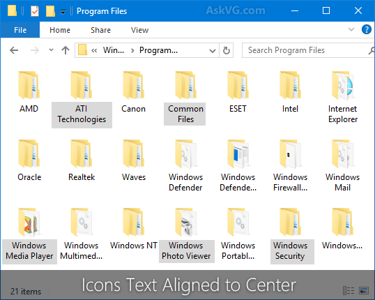 538x430 Windows Fix Text In And Folders Names Aligned