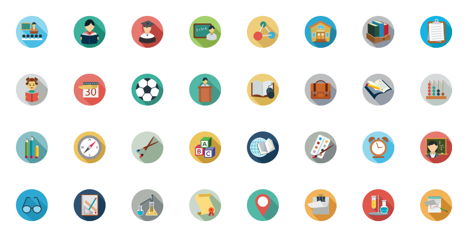 940x476 E Learning And Education Icons