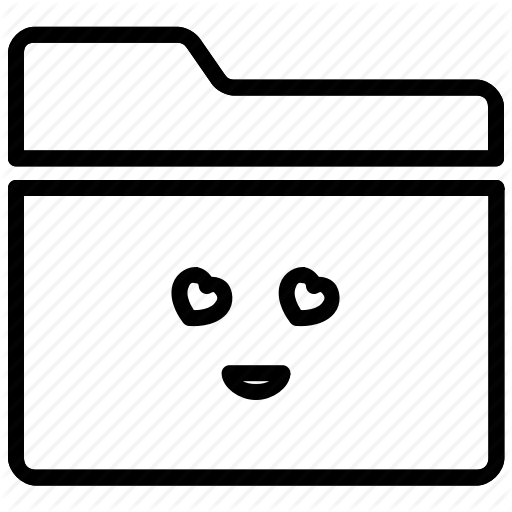 512x512 Directory, Download, Download Successful, Happy Folder, Smiley