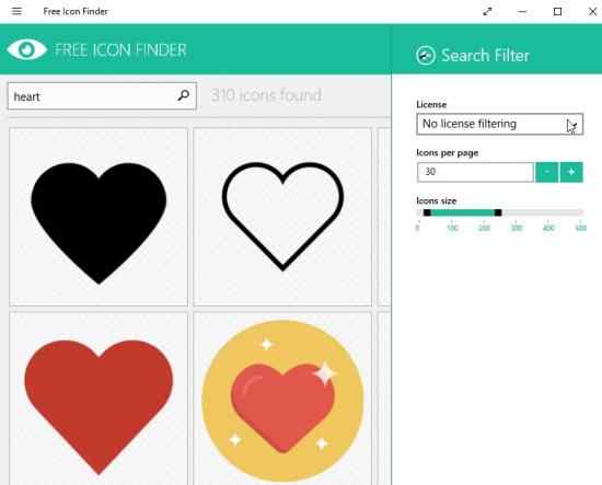 550x443 Windows Icon Finder App To Find And Download Icons