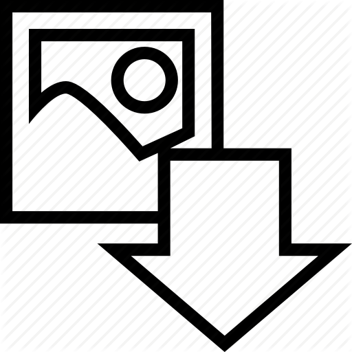 512x512 Arrow, Download, Image, Import, Photo, Save, Storage Icon