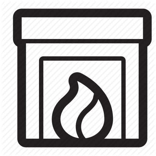 512x512 Fire, Fireplace, Heat, Home, House, Warm Icon