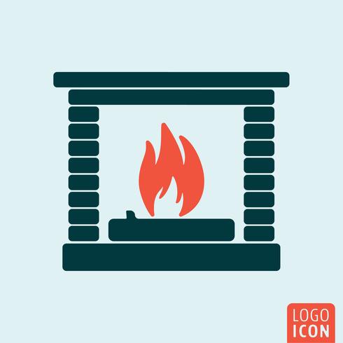 490x490 Fireplace Icon Isolated