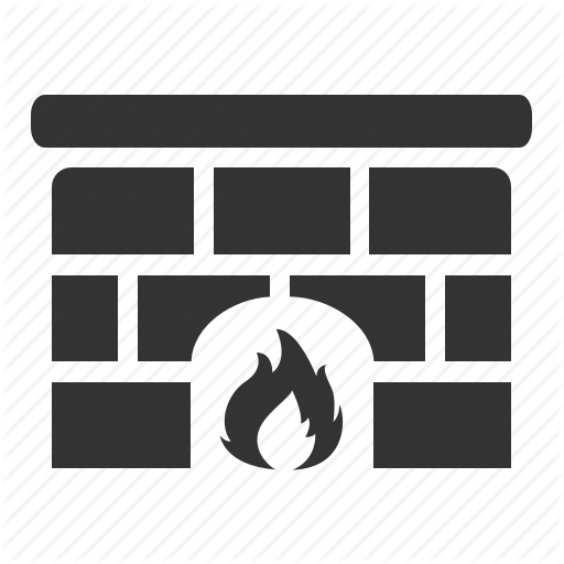 512x512 Chimney, Fire, Fireplace, Hearth, Ingle, Warm, Winter Icon