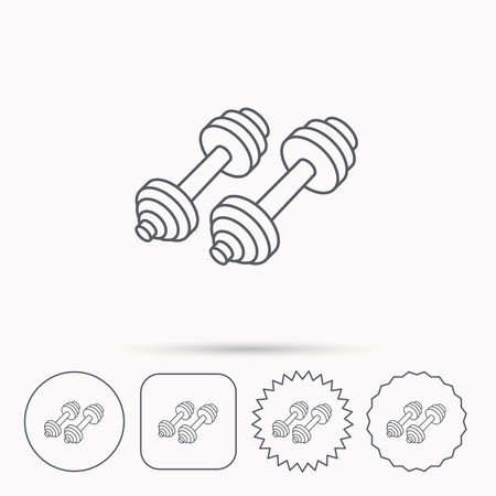 450x450 Dumbbell Icon Fitness Sport Or Gym Sign Bodybuilding Workout