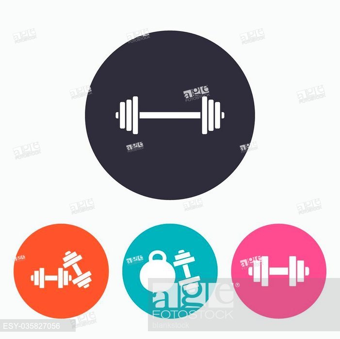 701x700 Dumbbells Sign Icons Fitness Sport Symbols Gym Workout Equipment