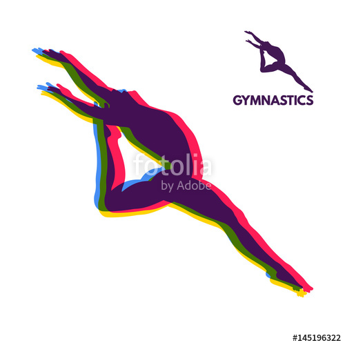 500x500 Gymnast Silhouette Of A Dancer Gymnastics Activities For Icon