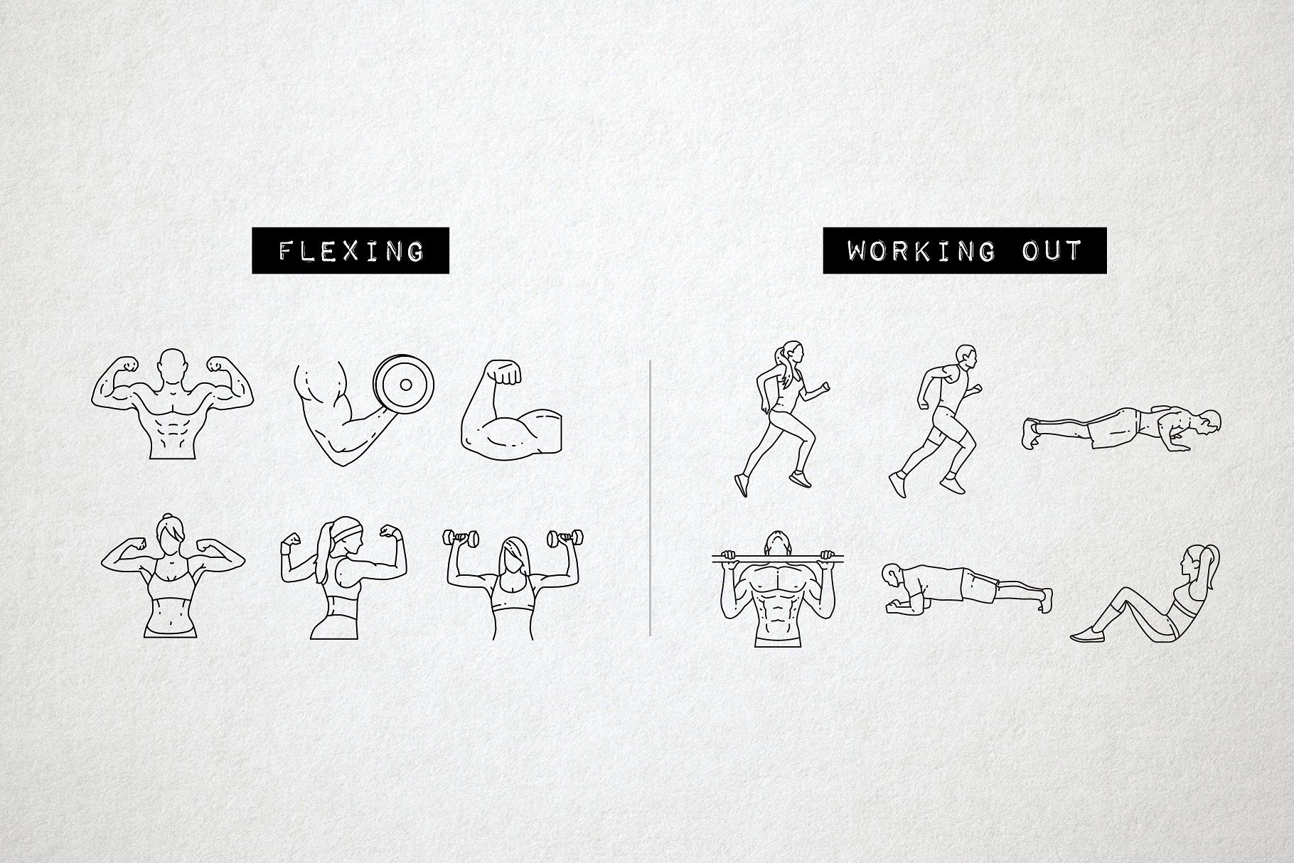 1820x1214 Fitness Icons