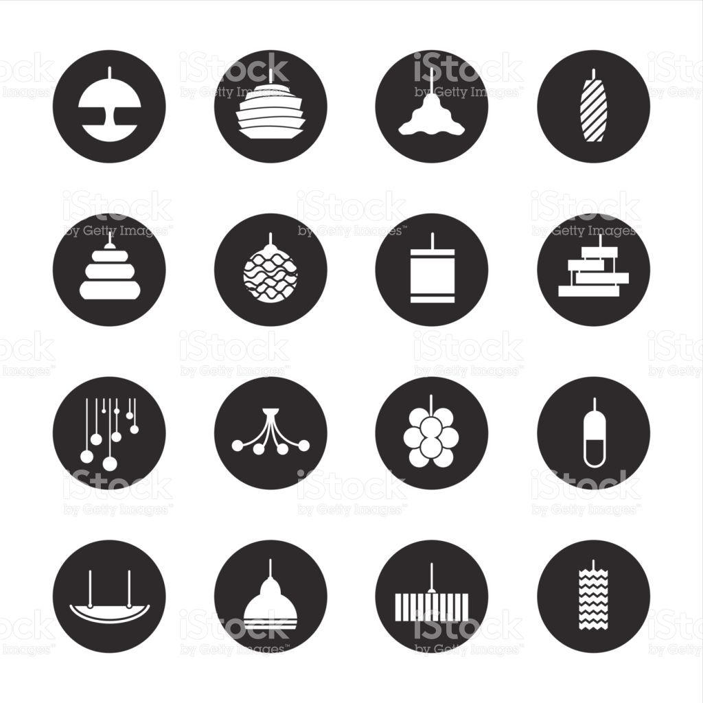 1024x1024 Lamp Design Icons Black Circle Series Vector File Lamps