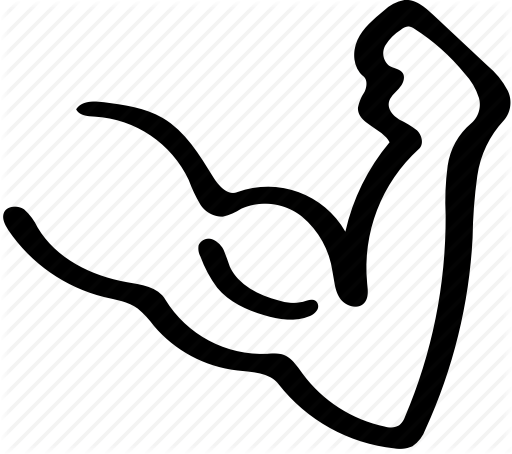 512x454 Arm, Bicep, Clench, Clenching, Flex, Flexing, Punch Icon