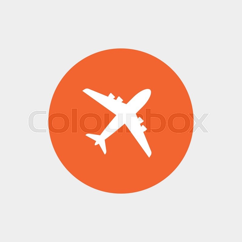 800x800 Airplane Sign Plane Symbol Travel Stock Vector Colourbox