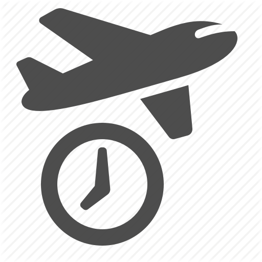 512x512 Airplane, Clock, Flight, Flying, On Time, Plane, Schedule Icon