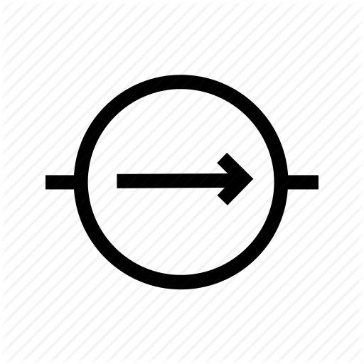 512x512 Circuit, Current Source, Electric Symbol, Flow Source, Wire Icon
