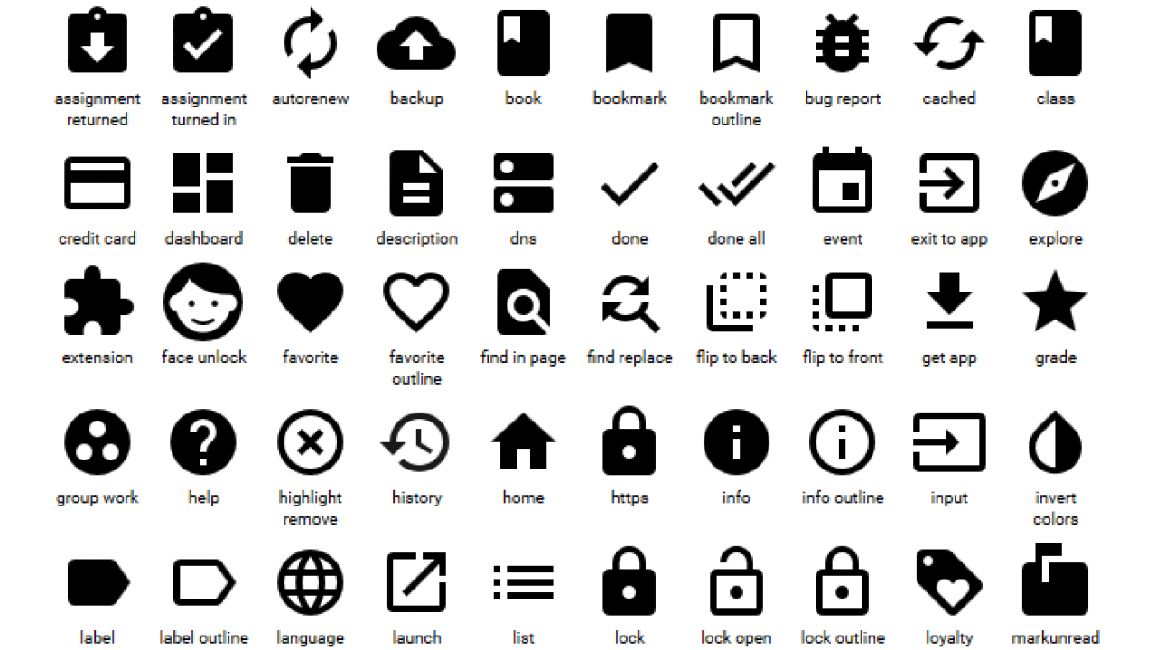 1280x720 Free Material Design Icon Packs