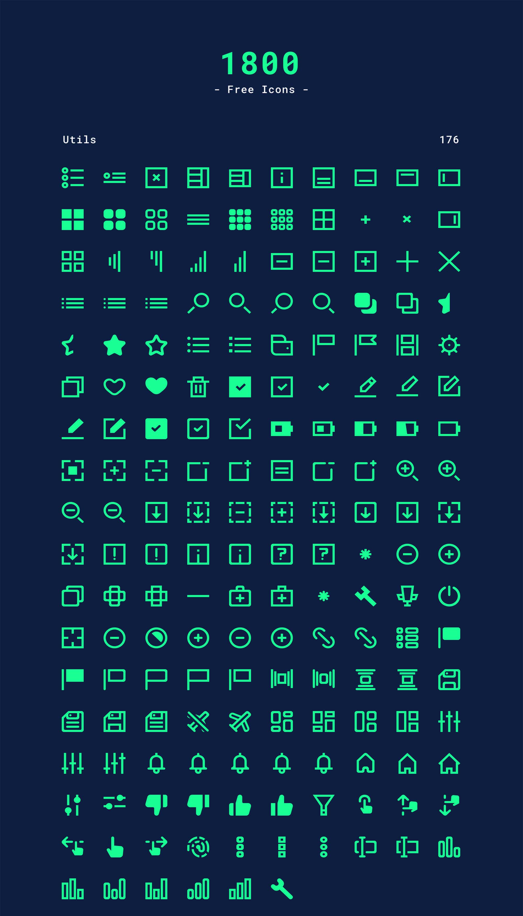 2000x3504 Free Minimal Icons Pack
