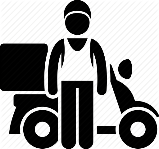 512x477 Bike, Catering, Delivery, Food, Man, Motorbike, Motorcycle Icon