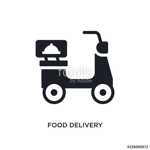 500x500 Food Delivery Isolated Icon Simple Element Illustration