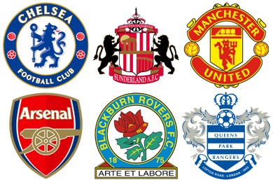 390x260 English Football Club Iconset
