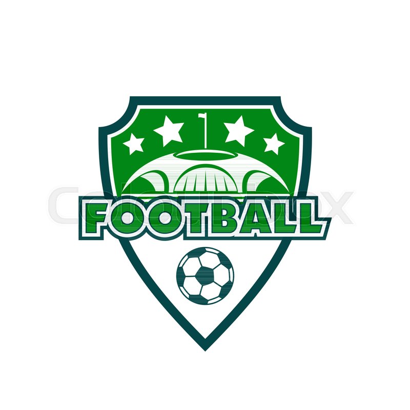 800x800 Football Club Badge Or Soccer College Stock Vector Colourbox