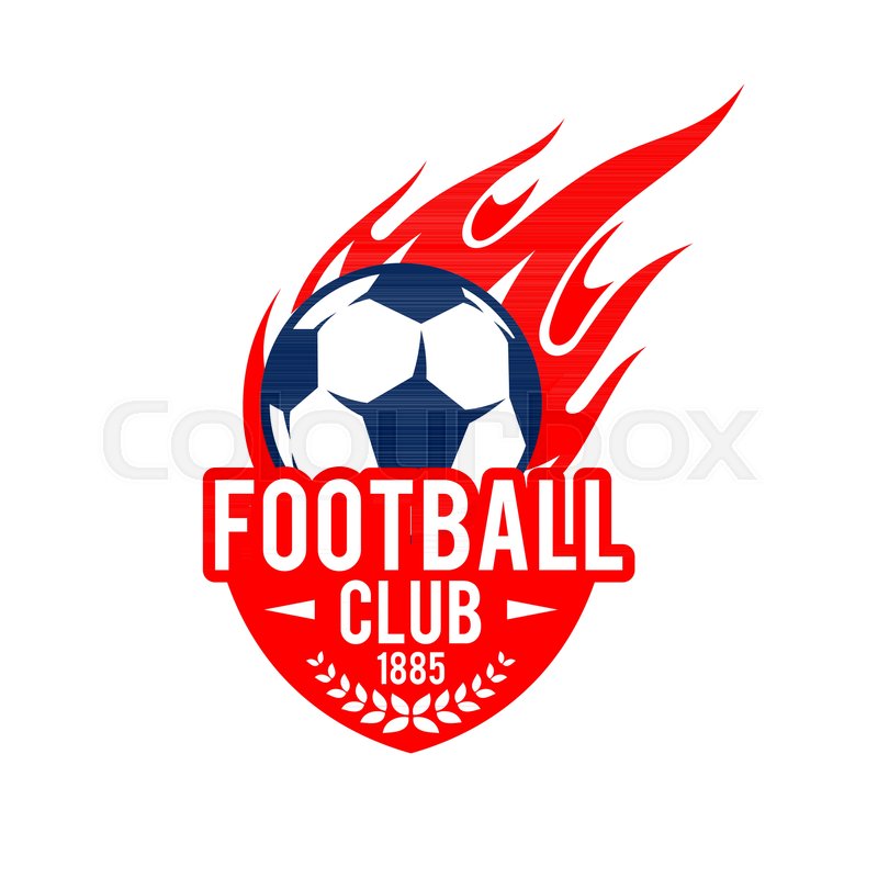 800x800 Football Club Icon Template Of Soccer Stock Vector Colourbox