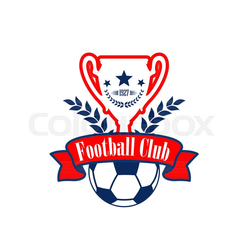 800x800 Football Club Or Soccer College League Stock Vector Colourbox