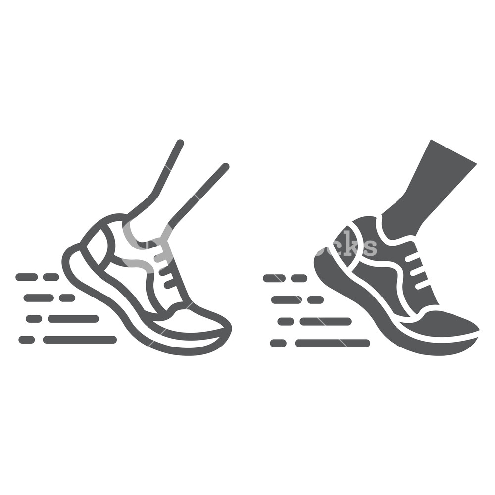 Running Fast Line And Glyph Icon, Footwear And Sport, Sport Shoes 1000x1000 Running Fast Line And Glyph Icon, Footwear And Sport, Sport Shoes