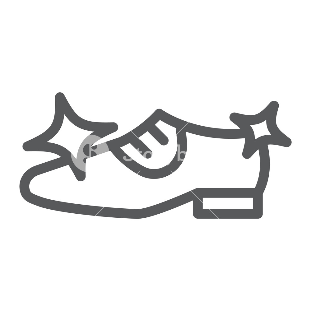 Shoe Cleaning Line Icon, Clean And Shoes, Shining Footwear Sign 1000x1000 Shoe Cleaning Line Icon, Clean And Shoes, Shining Footwear Sign