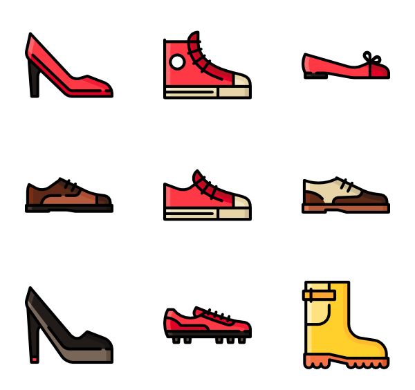 Footwear Icon Packs 600x564 Footwear Icon Packs