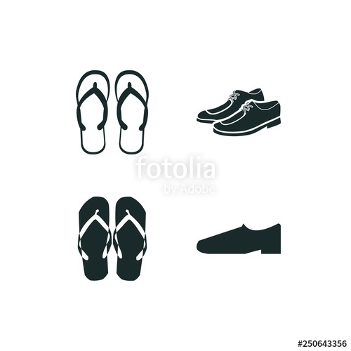 Footwear Icon Set Flip Flops Icon And Shoes Icon Vector Icons 500x500 Footwear Icon Set Flip Flops Icon And Shoes Icon Vector Icons