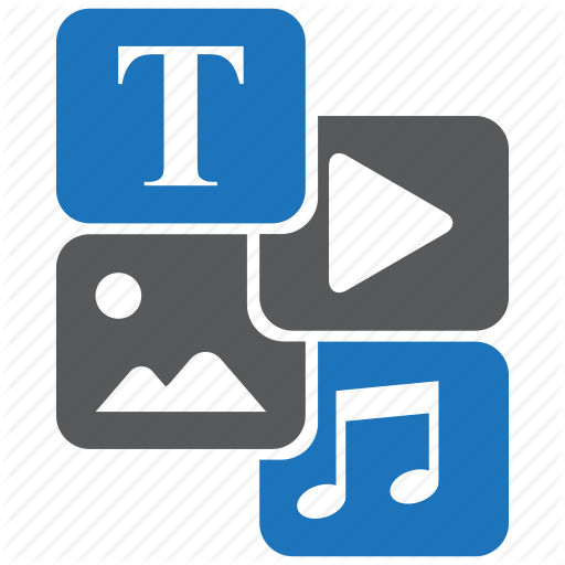 512x512 Media, Multimedia, Web Content Icon