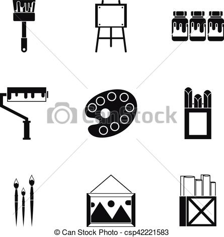 Creativity Art Icons Set, Simple Style Creativity Art Icons Set 445x470 Creativity Art Icons Set, Simple Style Creativity Art Icons Set