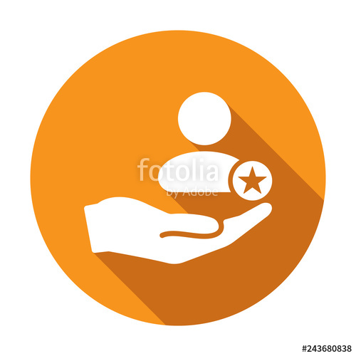 500x500 Customer Service Priority Icon Customer Sign With Star Image