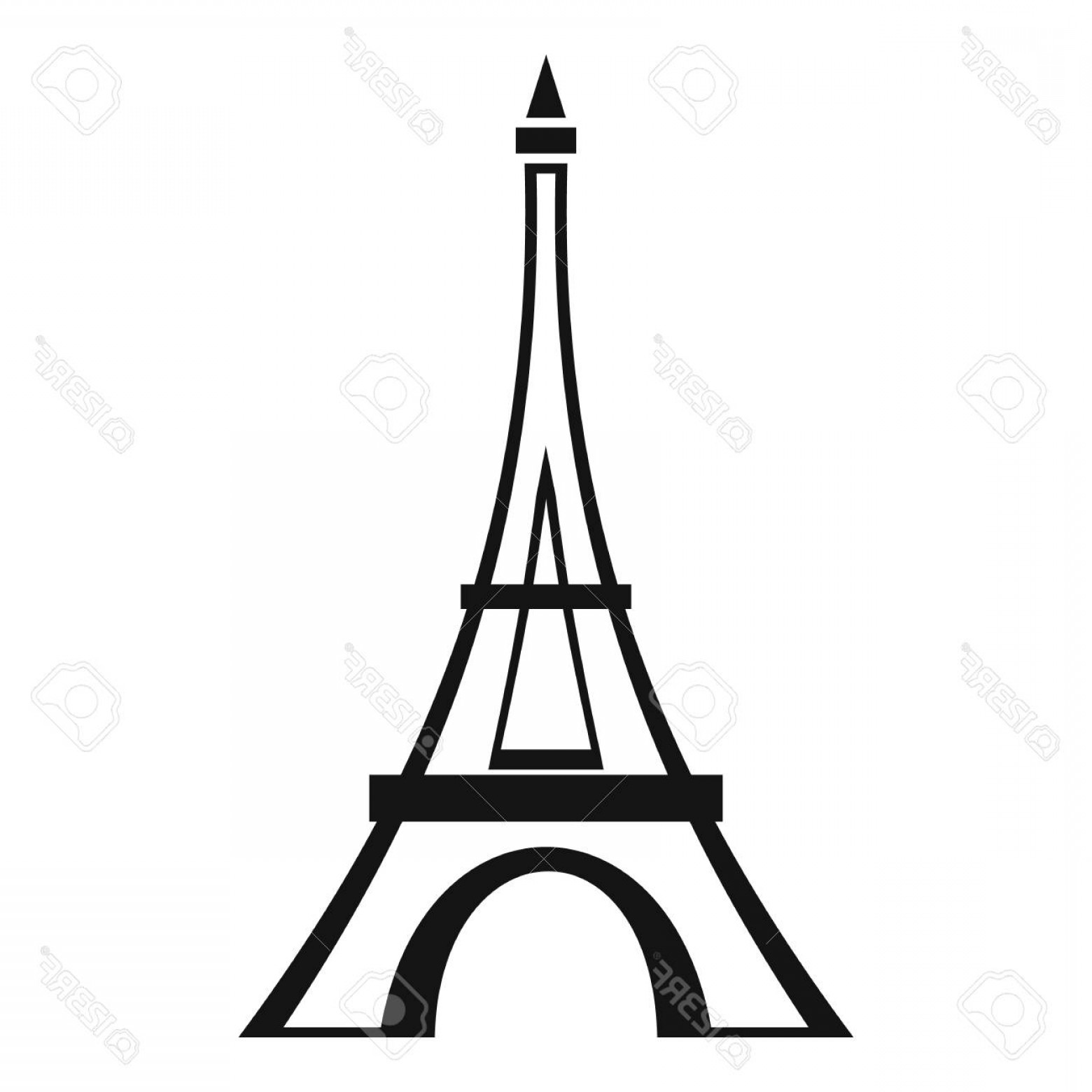 1560x1560 Photostock Vector Eiffel Tower Icon Simple Illustration Of Eiffel