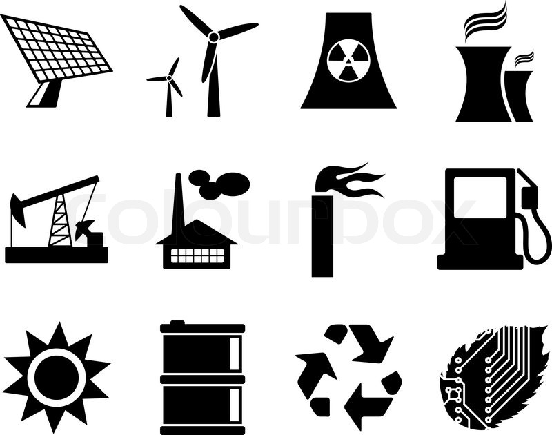 Electricity, Power And Energy Icon Set Stock Vector Colourbox 800x630 Electricity, Power And Energy Icon Set Stock Vector Colourbox