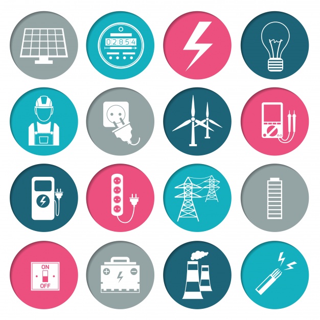 Energy Icons Collection Vector Free Download 626x626 Energy Icons Collection Vector Free Download