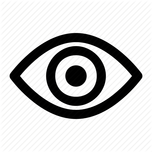 512x512 Eye, Eyeball, Eyes, Look, See, View, Watch Icon