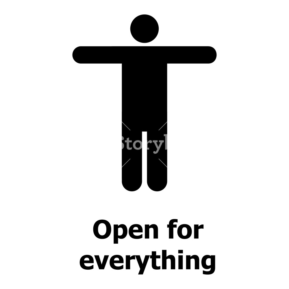 1000x1000 Open For Everything Icon Simple Illustration Of Open